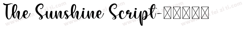 The Sunshine Script字体转换